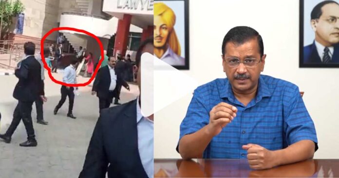 Chief Minister Kejriwal shared the video of firing in Saket Court...