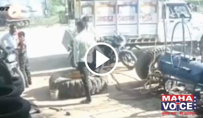 Tyre Blast At Puncture Shop