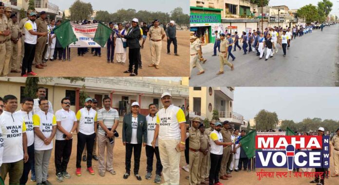 Walkethon Rally Grand Road Safety Message